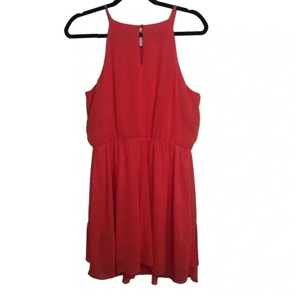 BCX Ruffled Chiffon Blouson Dress Size Large - Picture 7 of 11